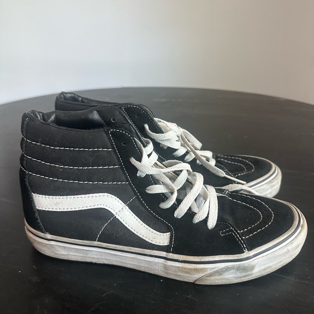 Vans SK-8 High Black and White High-Top Sneakers